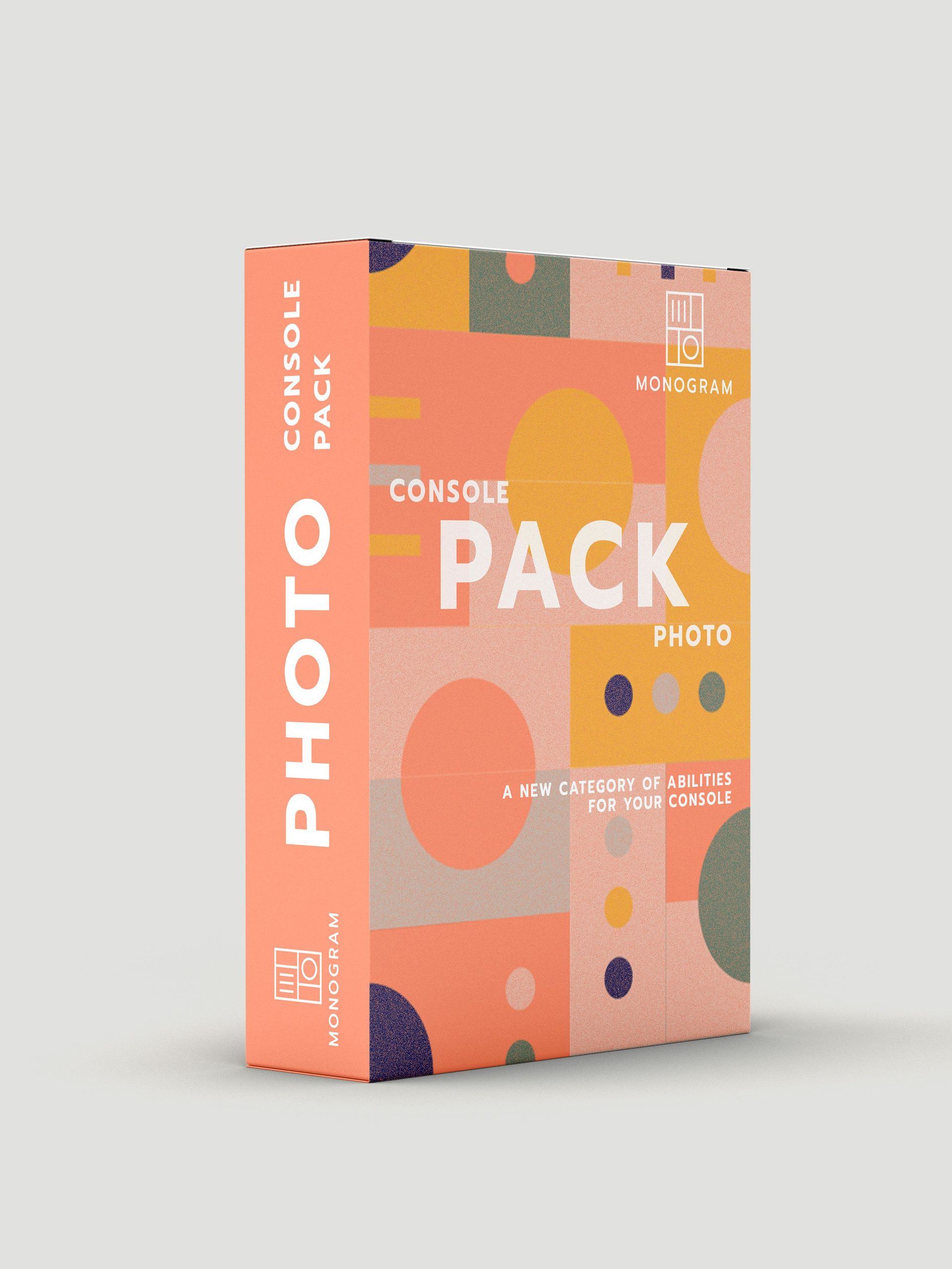 Photo Pack is included with Photo Console